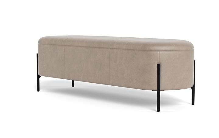 Fiona Leather Bench - Image 2