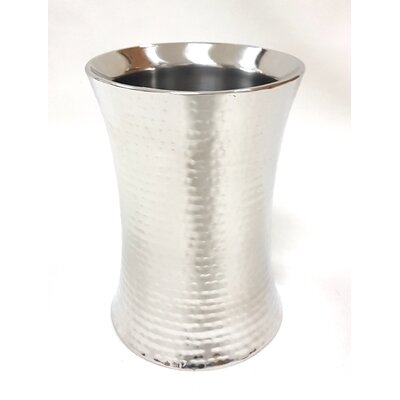Conradina Silver 9.25" Indoor / Outdoor Stainless Steel Table Vase - Image 0