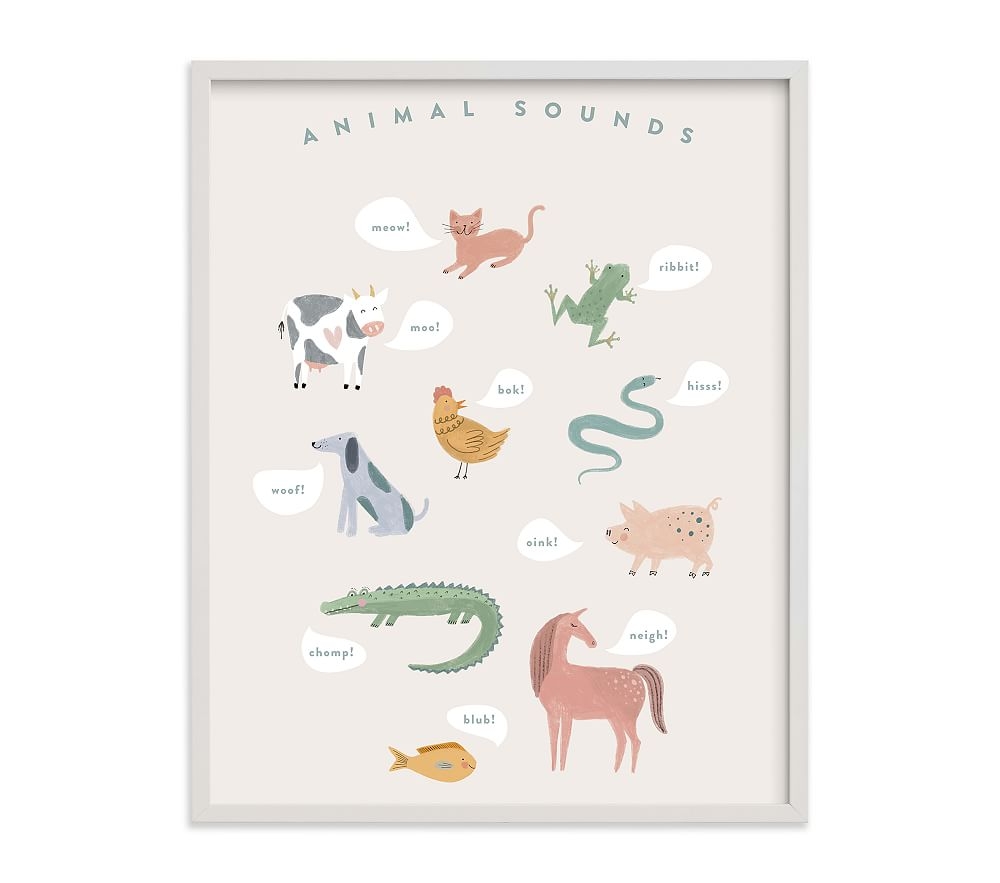 Minted(R) Sounds Wall Art by Pixel and Hank, 24x30, White - Image 0