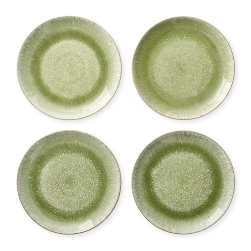 Cyprus Reactive Glaze Salad Plates, Set of 4, Light Green - Image 0