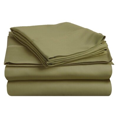 Marcela 400 Thread Count Egyptian Quality Cotton Sateen Sheet Set - Image 0