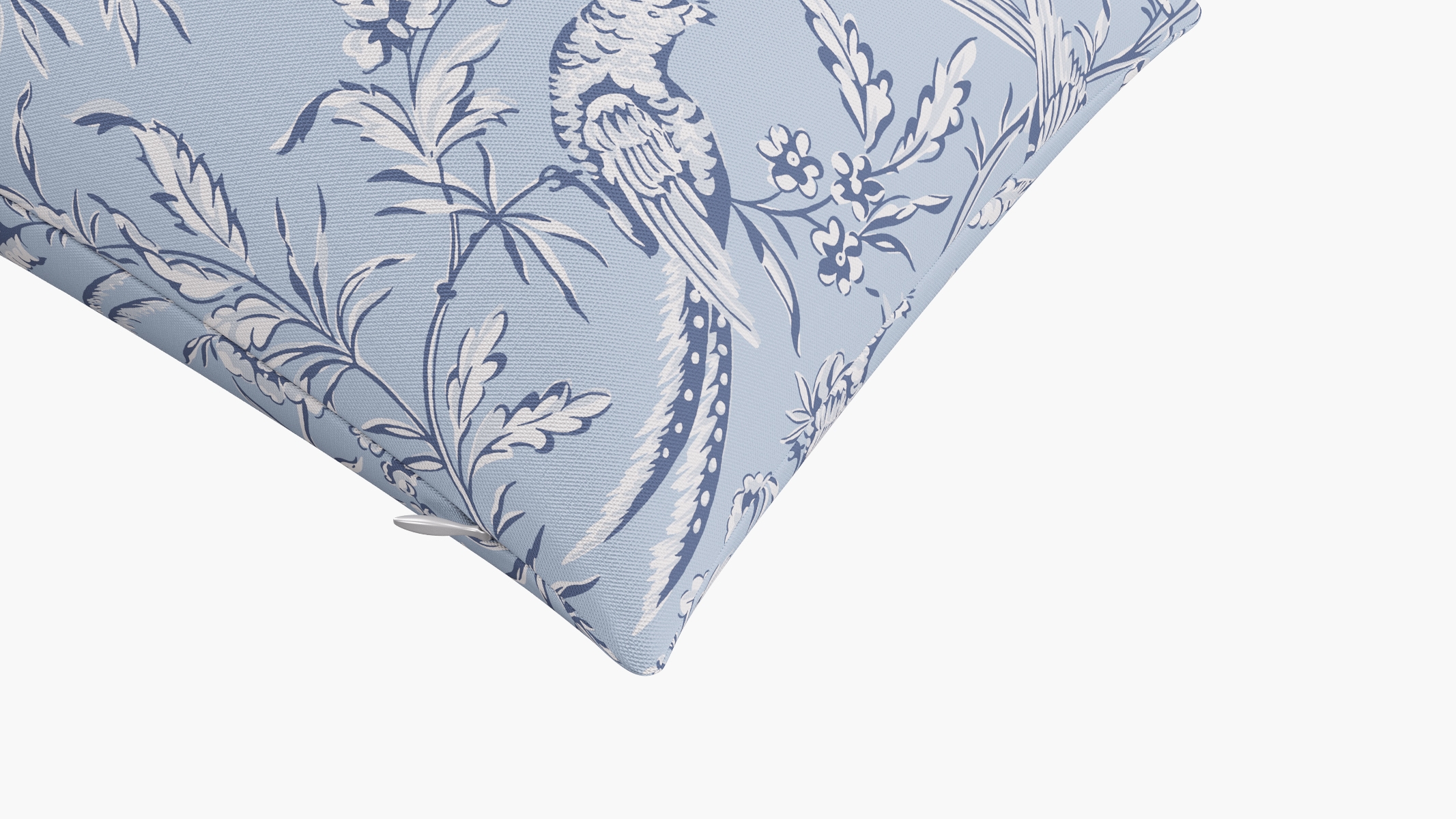 Throw Pillow 14" x 30", Blue Aviary, 14" x 30" - Image 1