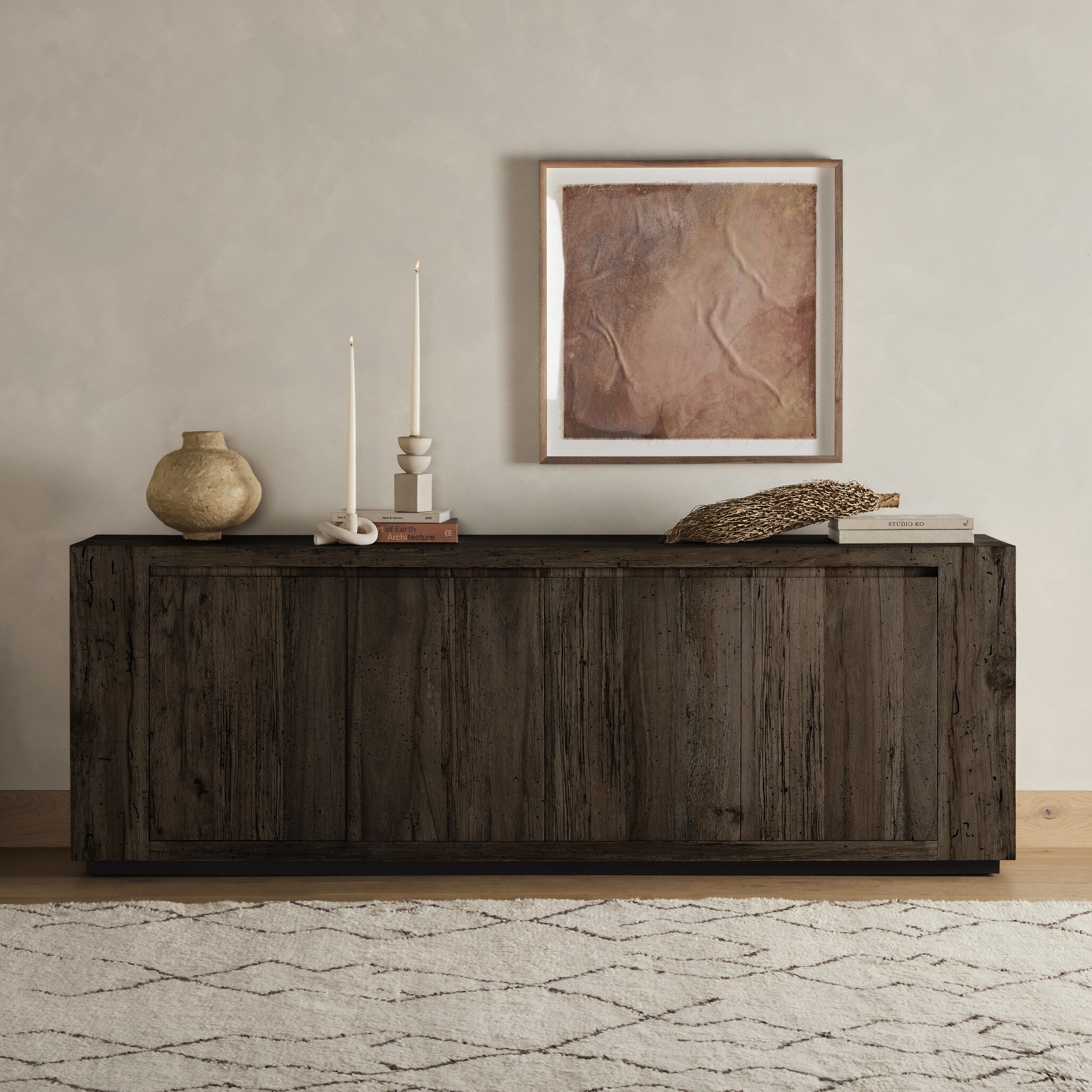 Abaso Sideboard - Ebony Rustic Wormwood Oak - Image 11
