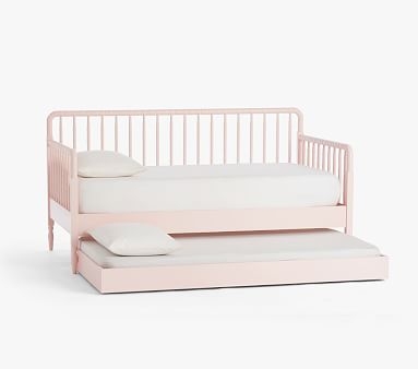 Elsie Bed, Full, Blush Pink, Standard UPS Delivery - Image 5