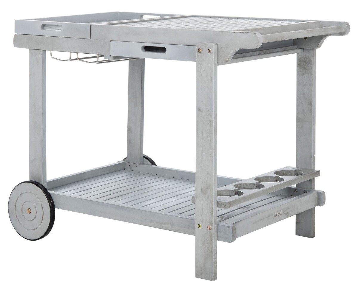 Orland Tea Trolly - Grey - Safavieh - Image 6
