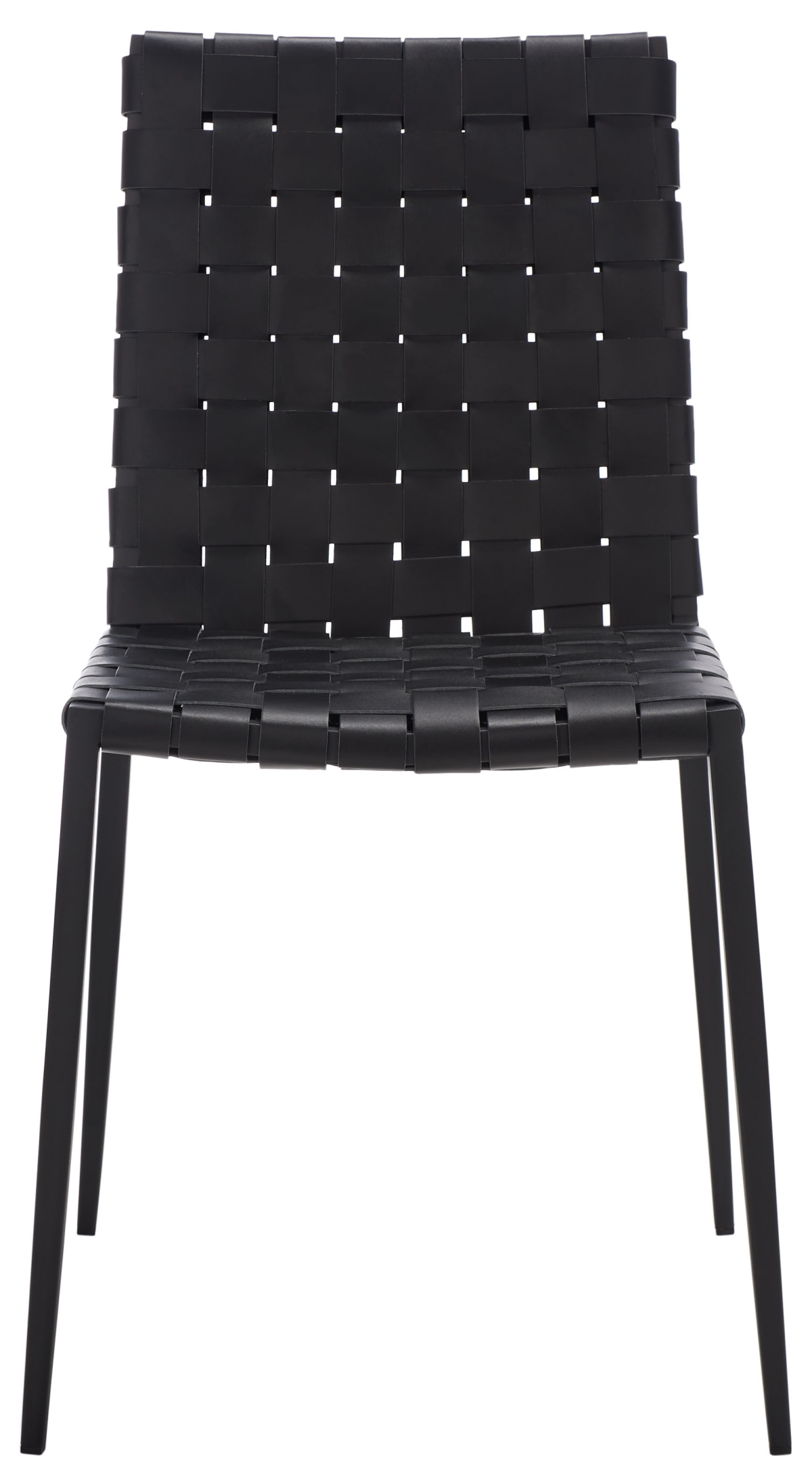 Rayne Woven Dining Chair - Black - Safavieh - Image 0