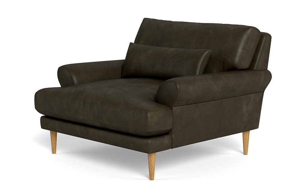 Maxwell Leather Accent Chair by Apartment Therapy - Image 2