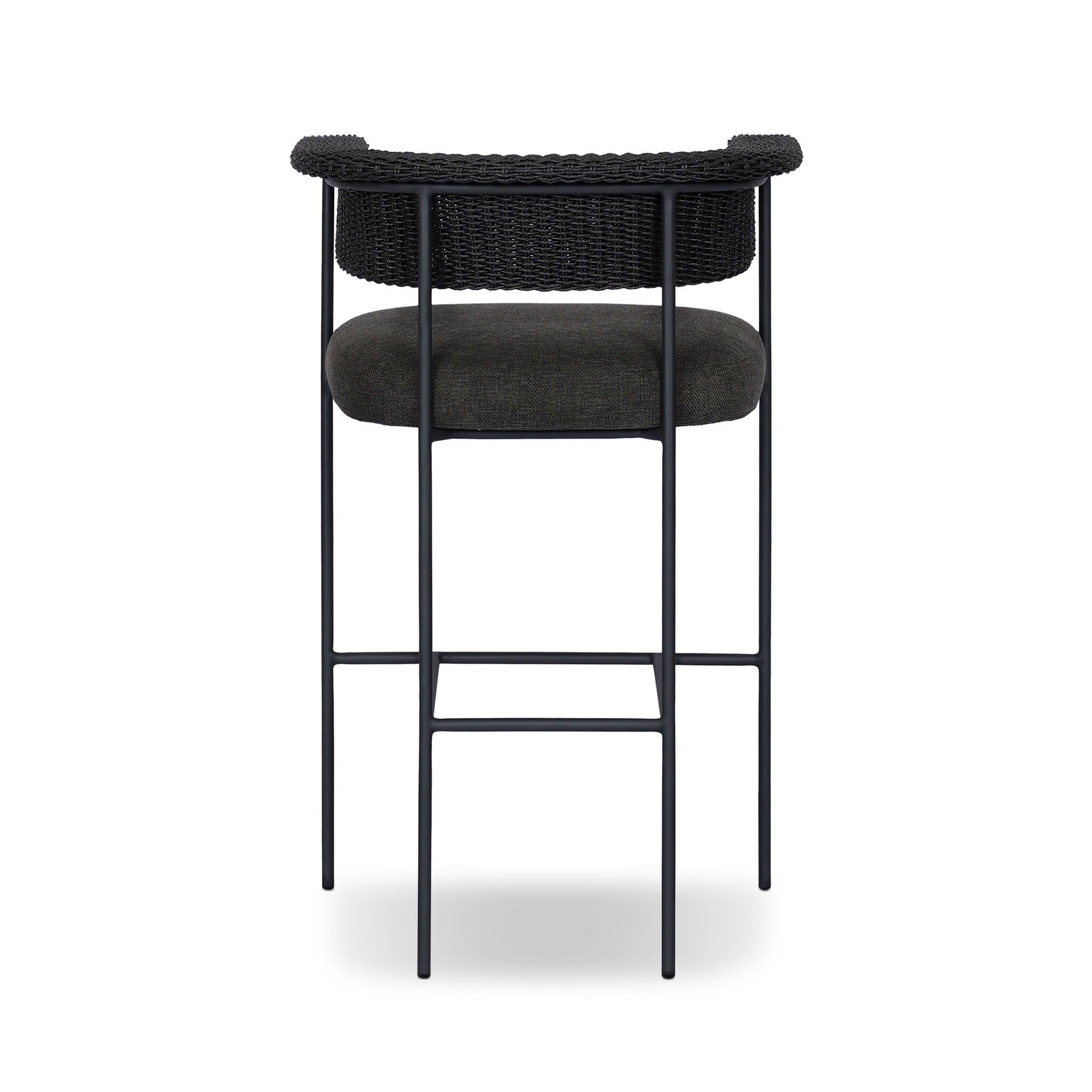 Carrie Outdoor Stool - Ellor Black - Image 4