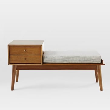 Mid-Century Bench, Acorn - Image 3