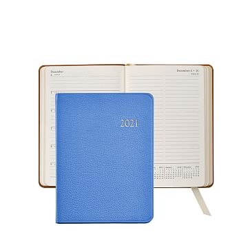 2021 Notebook, Goatskin, Robin's Egg Blue Leather - Image 2