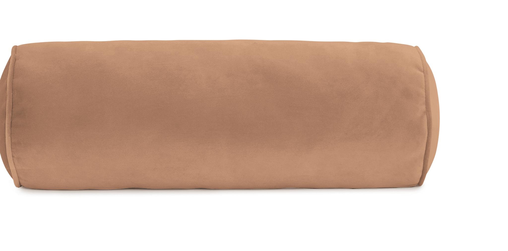 Pink Minka Mid Century Modern Bolster Pillow - Royale Blush - Image 0
