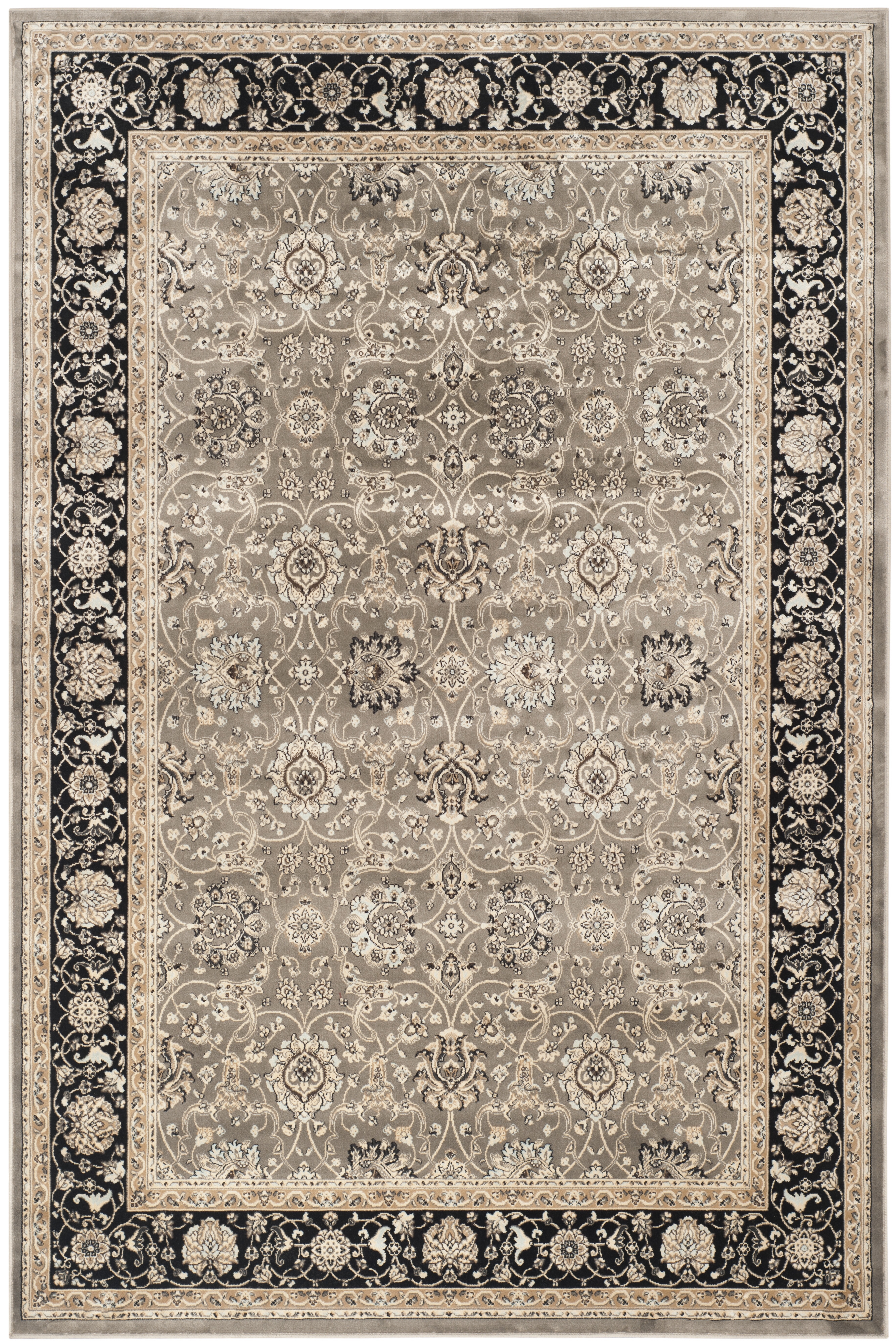 Arlo Home Woven Area Rug, PEG608P, Grey/Black,  4' X 5' 3" - Image 0