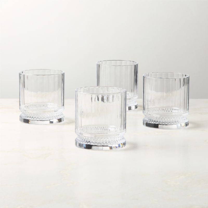 Vincent Double Old-Fashioned Glasses Set of 4 - Image 1