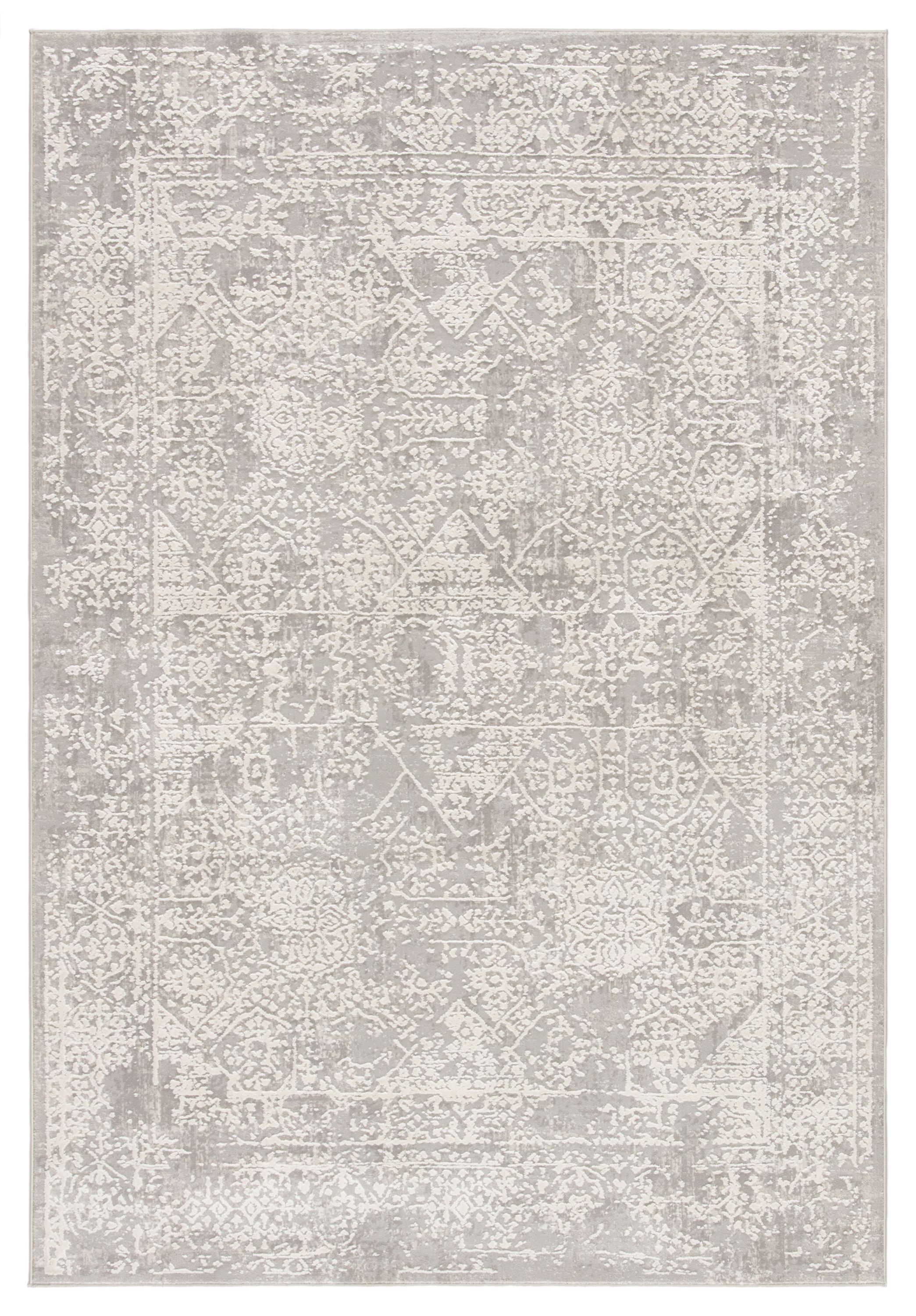 Lianna Abstract Gray/ White Area Rug (10' X 14') - Image 0