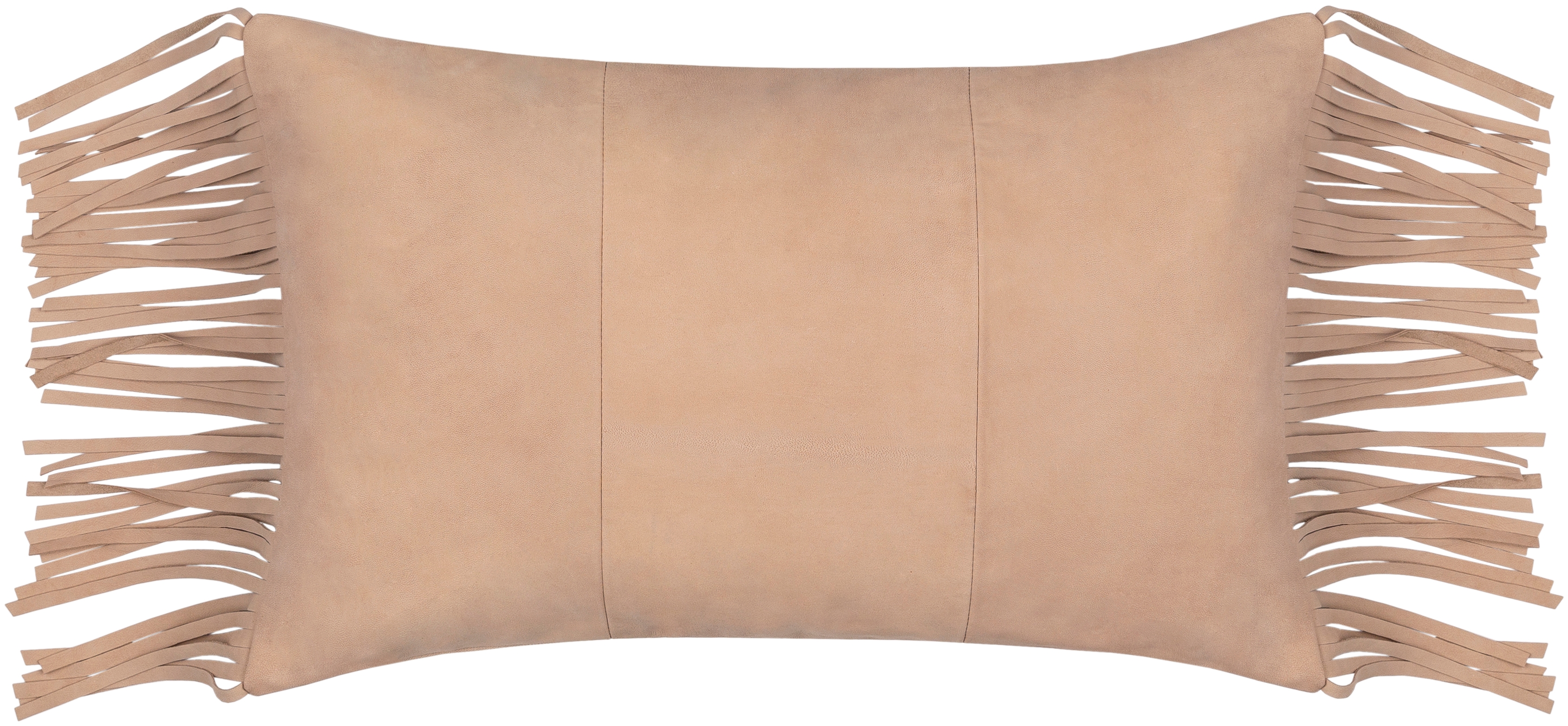 Suede Fringe SFG-001 14"L x 22"W Pillow Cover - Image 0