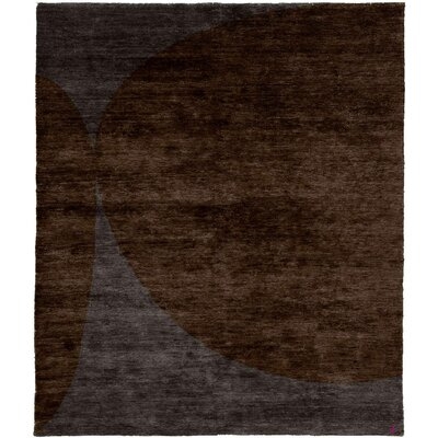 One-of-a-Kind Wooton Hand-Knotted Tibetan Brown 6' Round Wool Area Rug - Image 0