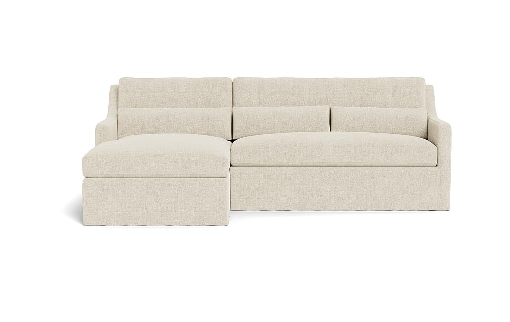 Ella Slipcovered 3-Seat Left Chaise Sectional - Image 0