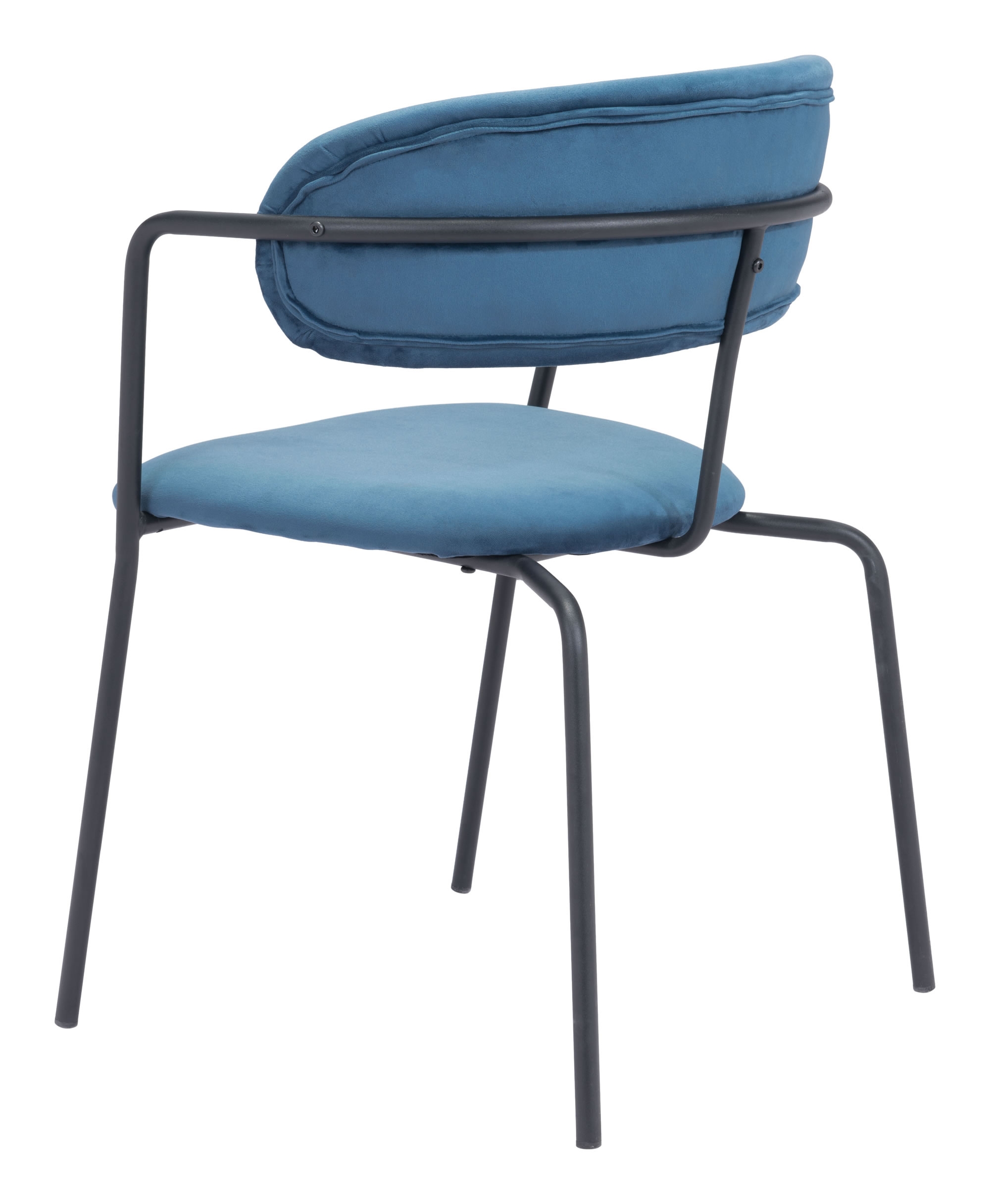 Emrys Dining Chair (Set of 2) Blue & Black - Image 4