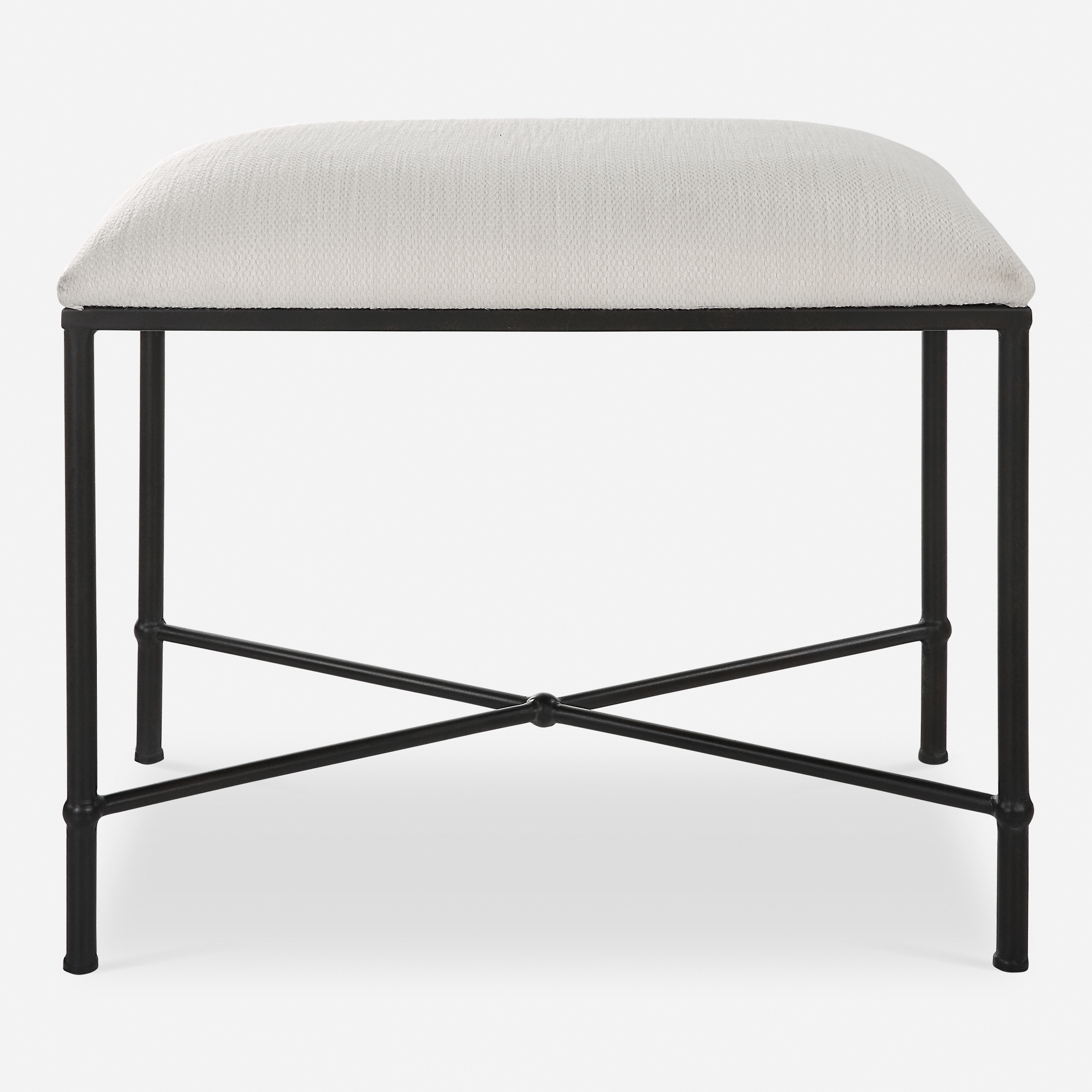 Avenham Small Black Framed Bench - Image 0