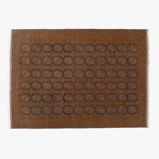 Pascala Hand-Knotted Copper Wool Area Rug 10'x14' - Image 0