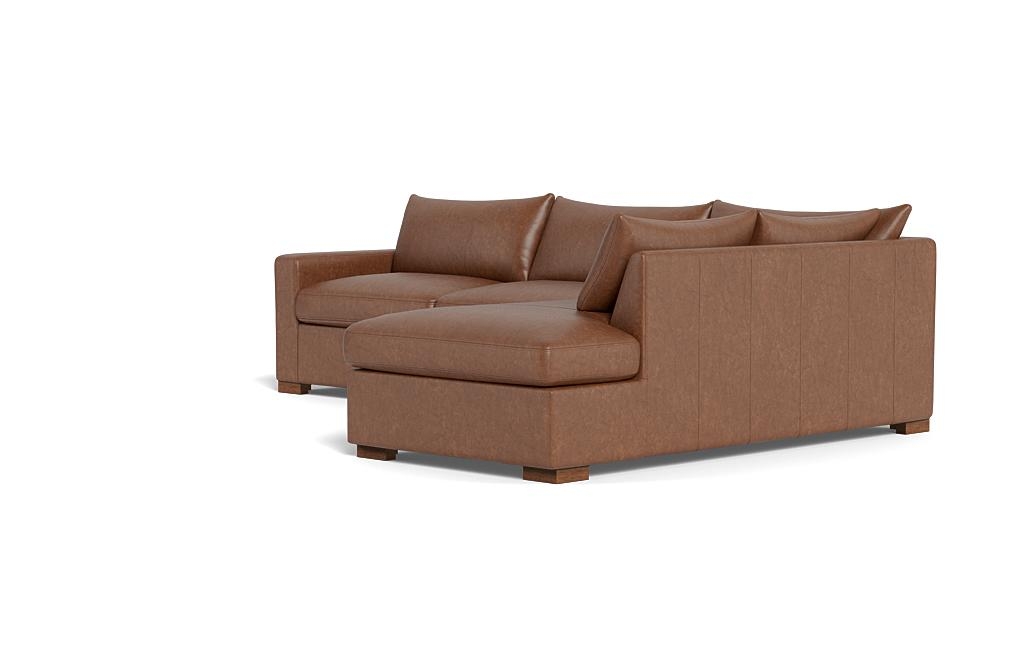 Sloan Leather Right Bumper Sleeper Sectional - Image 2