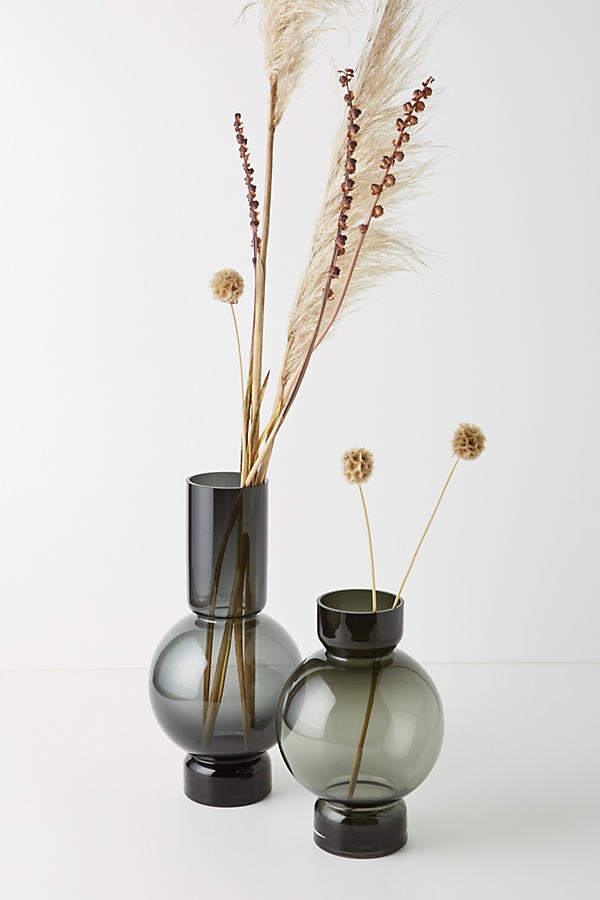 Vera Bubble Vase By Anthropologie in Black Size L - Image 0