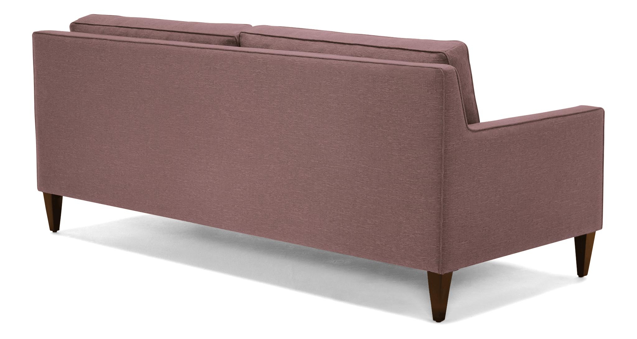 Purple Levi Mid Century Modern Sofa - Marin Mauve - Mocha - Image 3