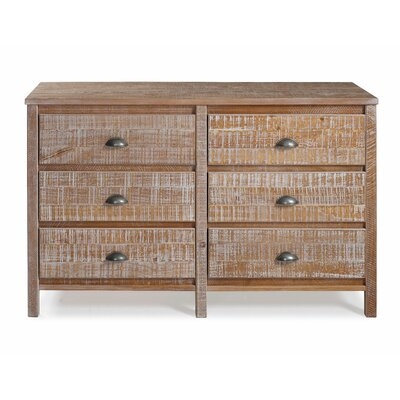 Kendle 6 Drawer 51'' W Solid Wood Double Dresser - Image 0