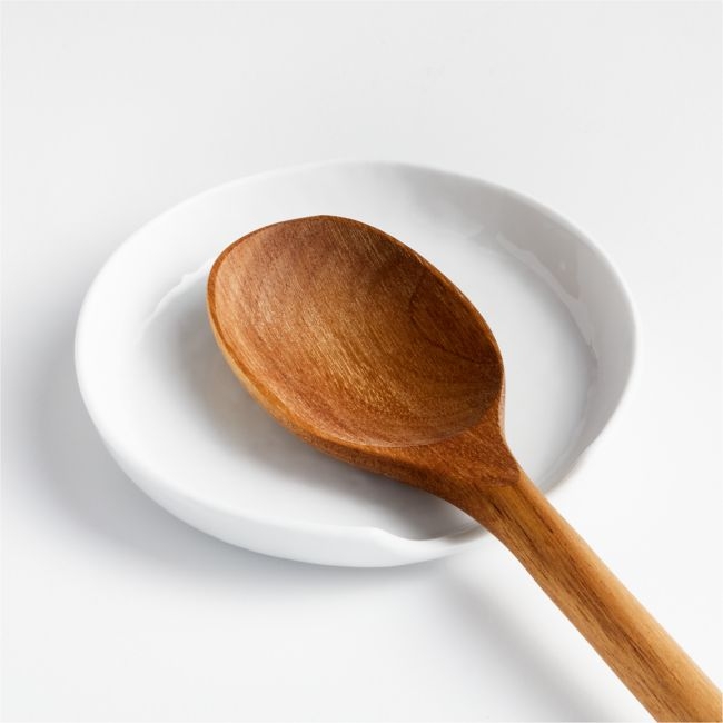 Mercer White Porcelain Spoon Rest - Image 0