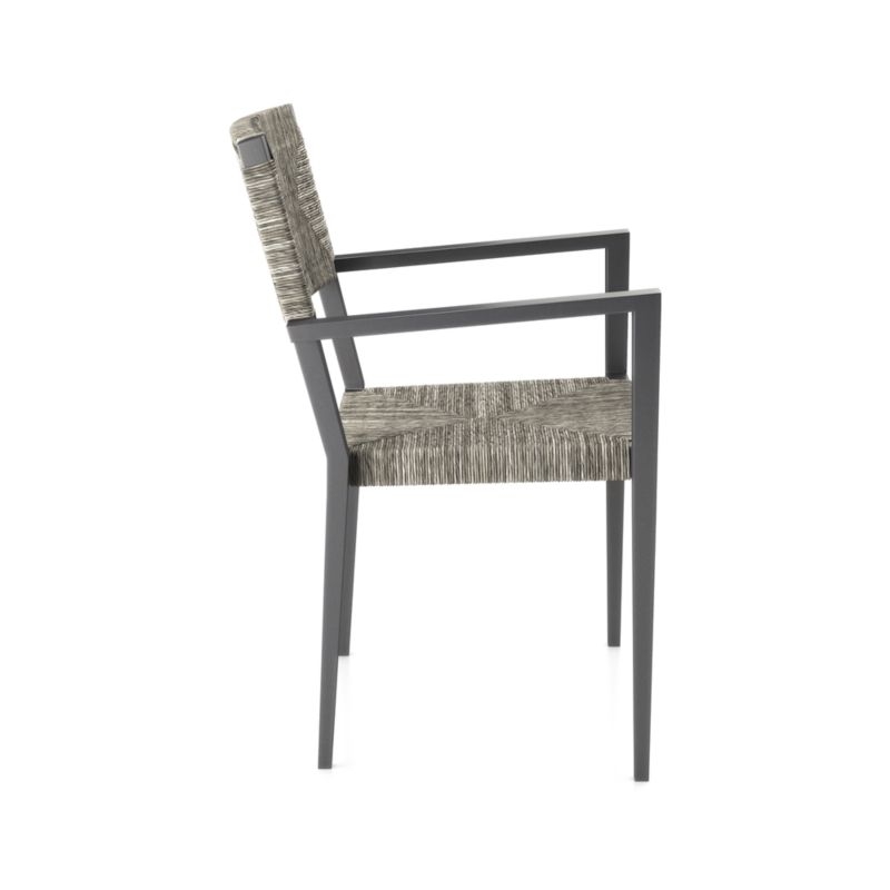Railay All-Weather Woven Wicker Outdoor Dining Arm Chair - Image 5