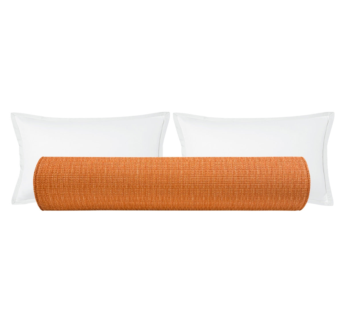 THE BOLSTER :: HEPBURN TWEED // TANGERINE - TWIN // 9" X 24" - Image 0