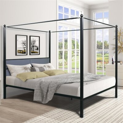 Metal Queen Size Canopy Bed Frame - Image 0