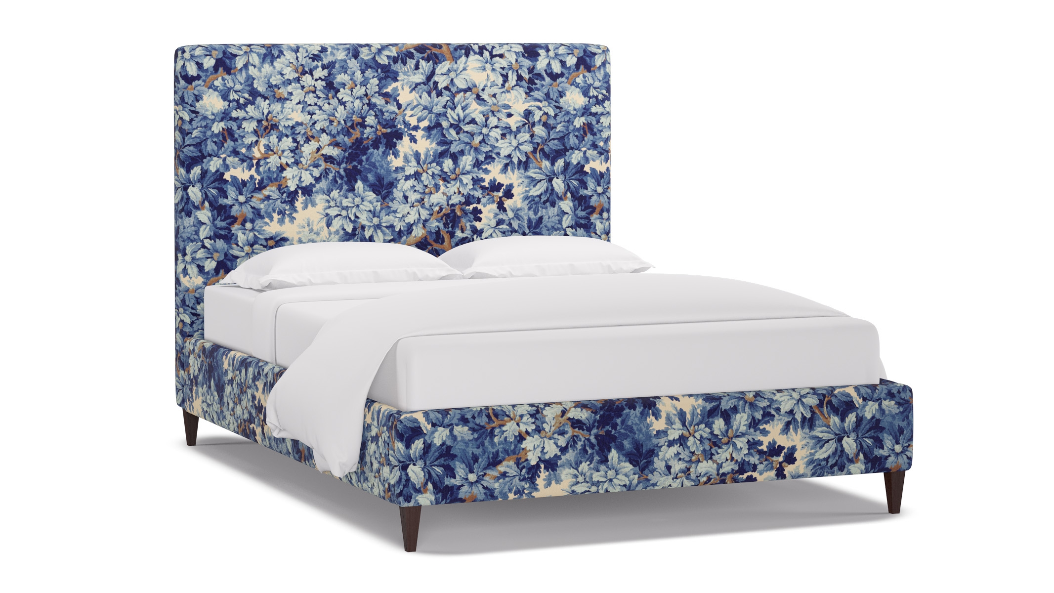 Classic Bed, Limoges Bois De Chene, Espresso Square Tapered Leg, King - Image 1