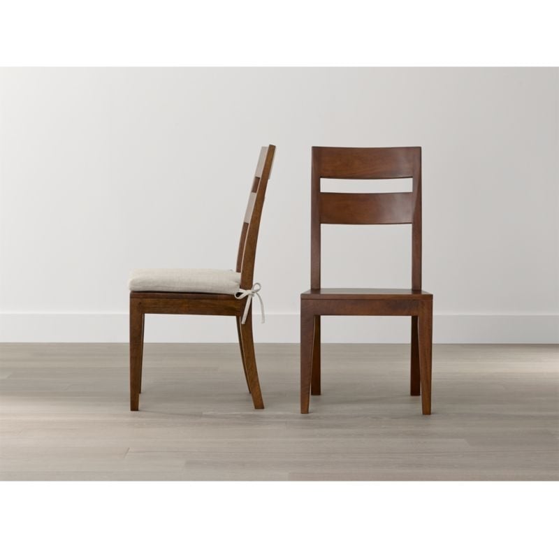 Basque Honey Wood Dining Chair - Image 1