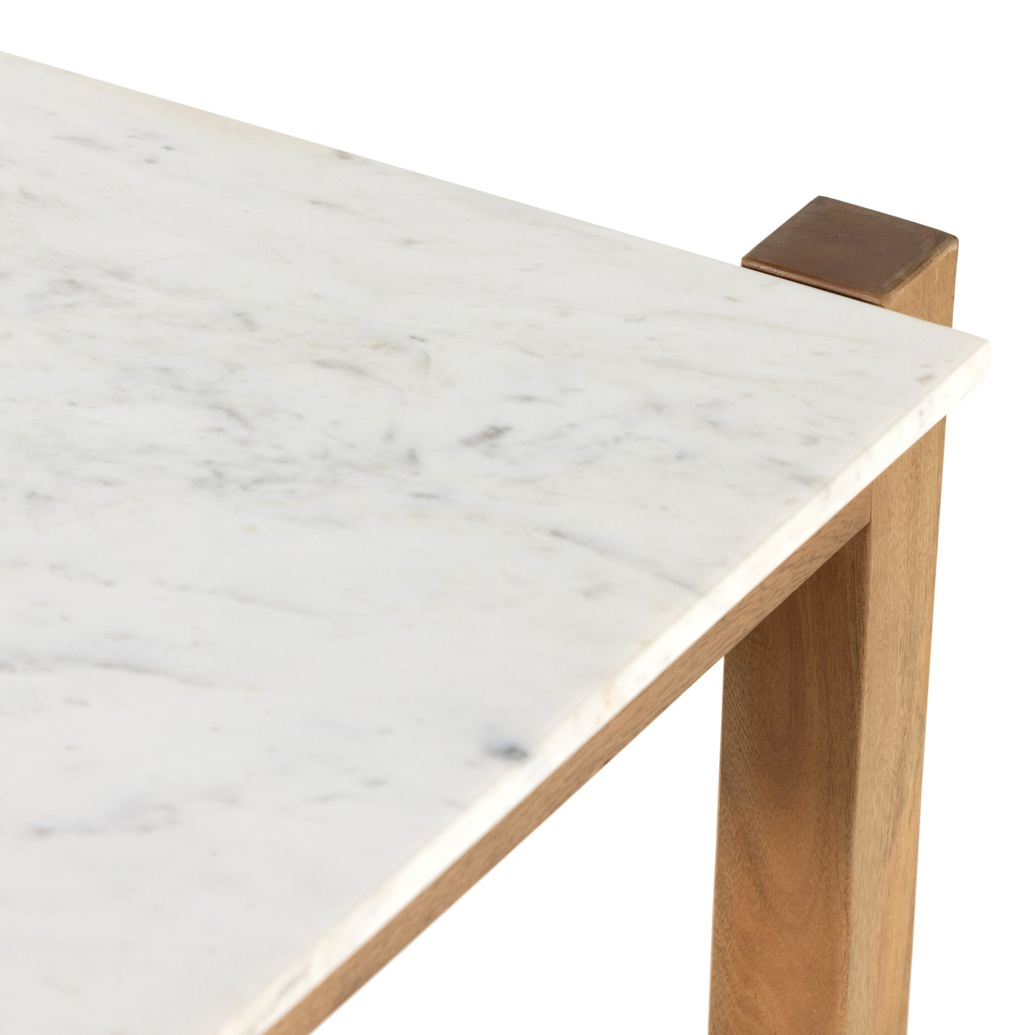 Scout Bar + Counter Table - Polished White Marble - Image 6
