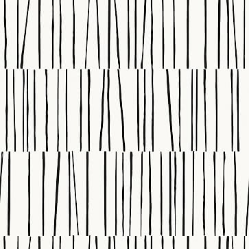 Tempaper Peel & Stick Shift Wall Paper, White And Black - Image 0