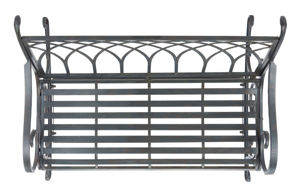 Ressi Rock Bench - Black Rust - Safavieh - Image 4