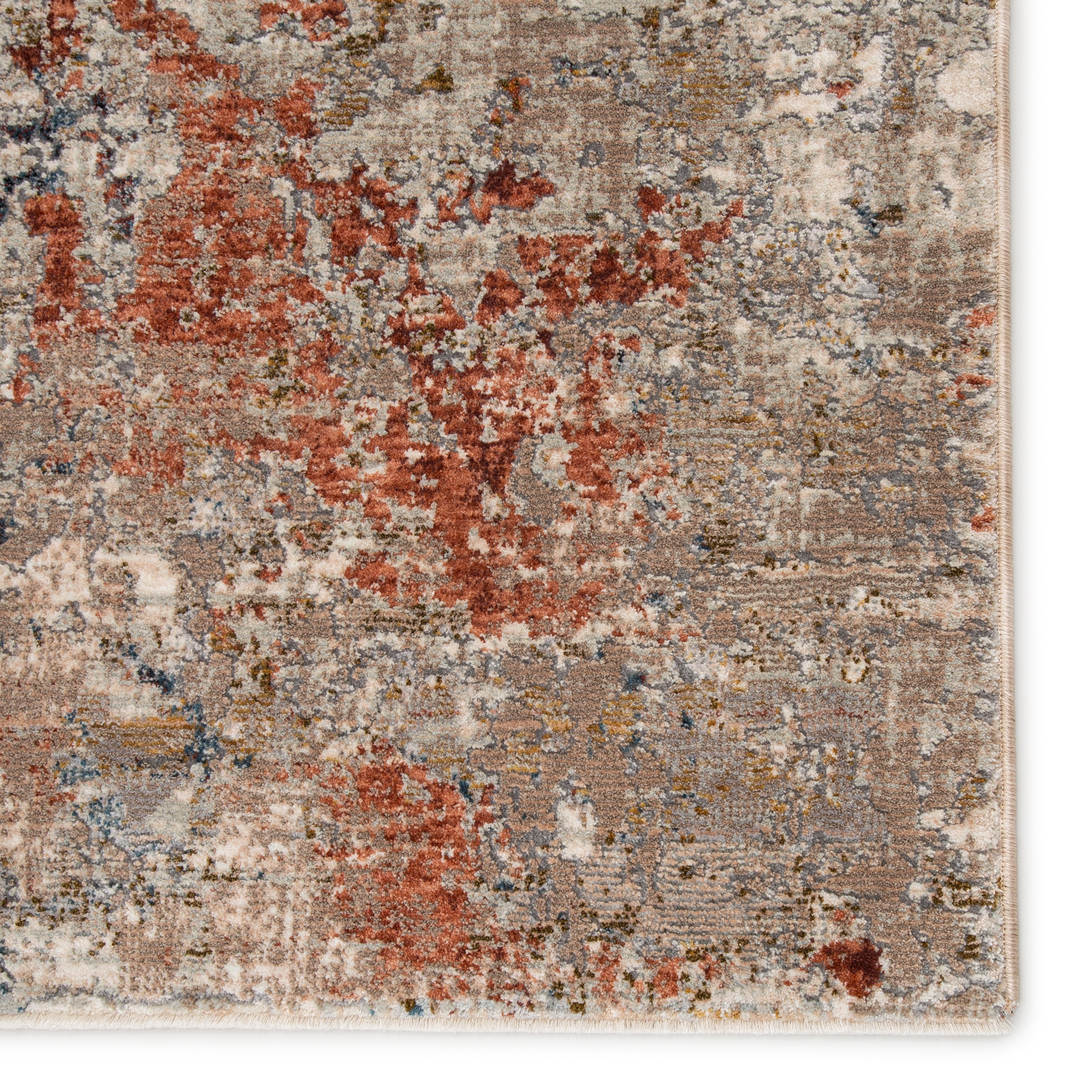 Marzena Abstract Tan/ Rust Area Rug (4'X6') - Image 3
