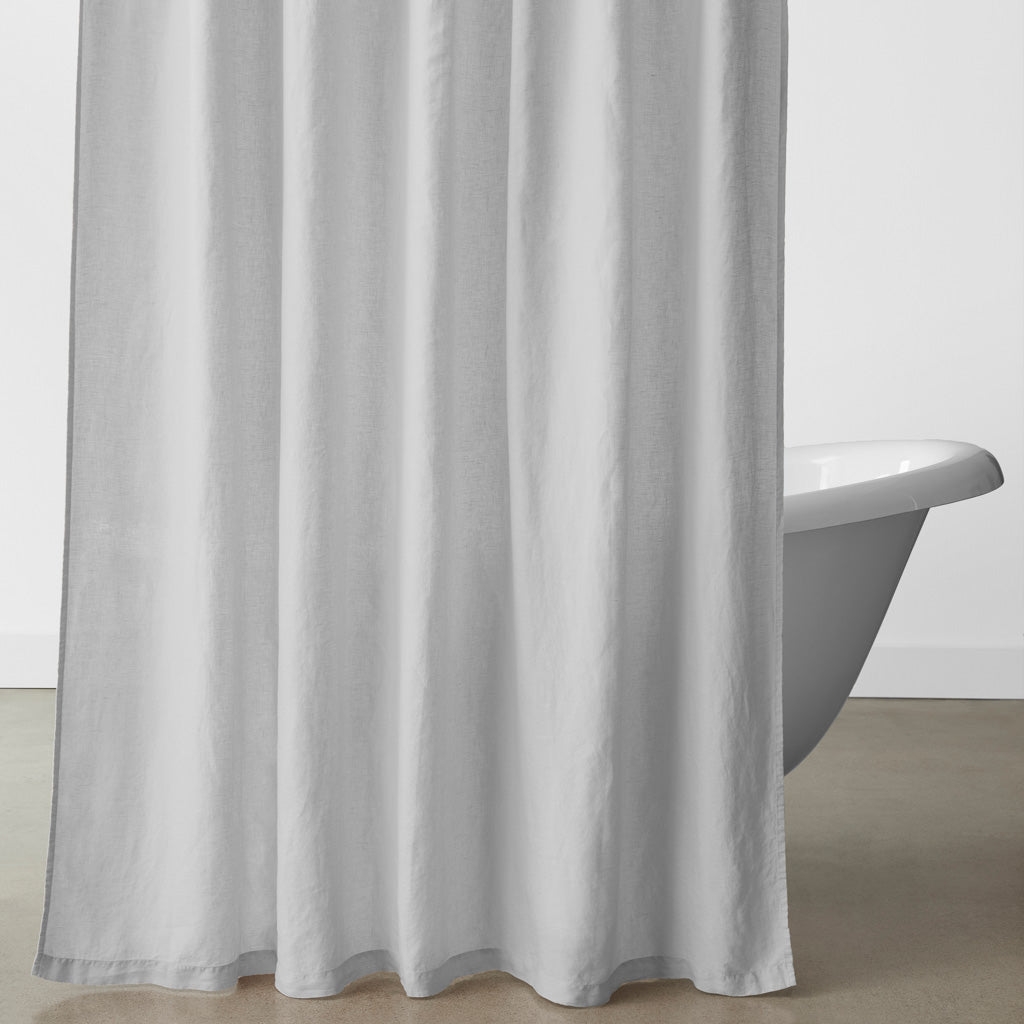 The Citizenry Stonewashed Linen Shower Curtain | Blue - Image 6