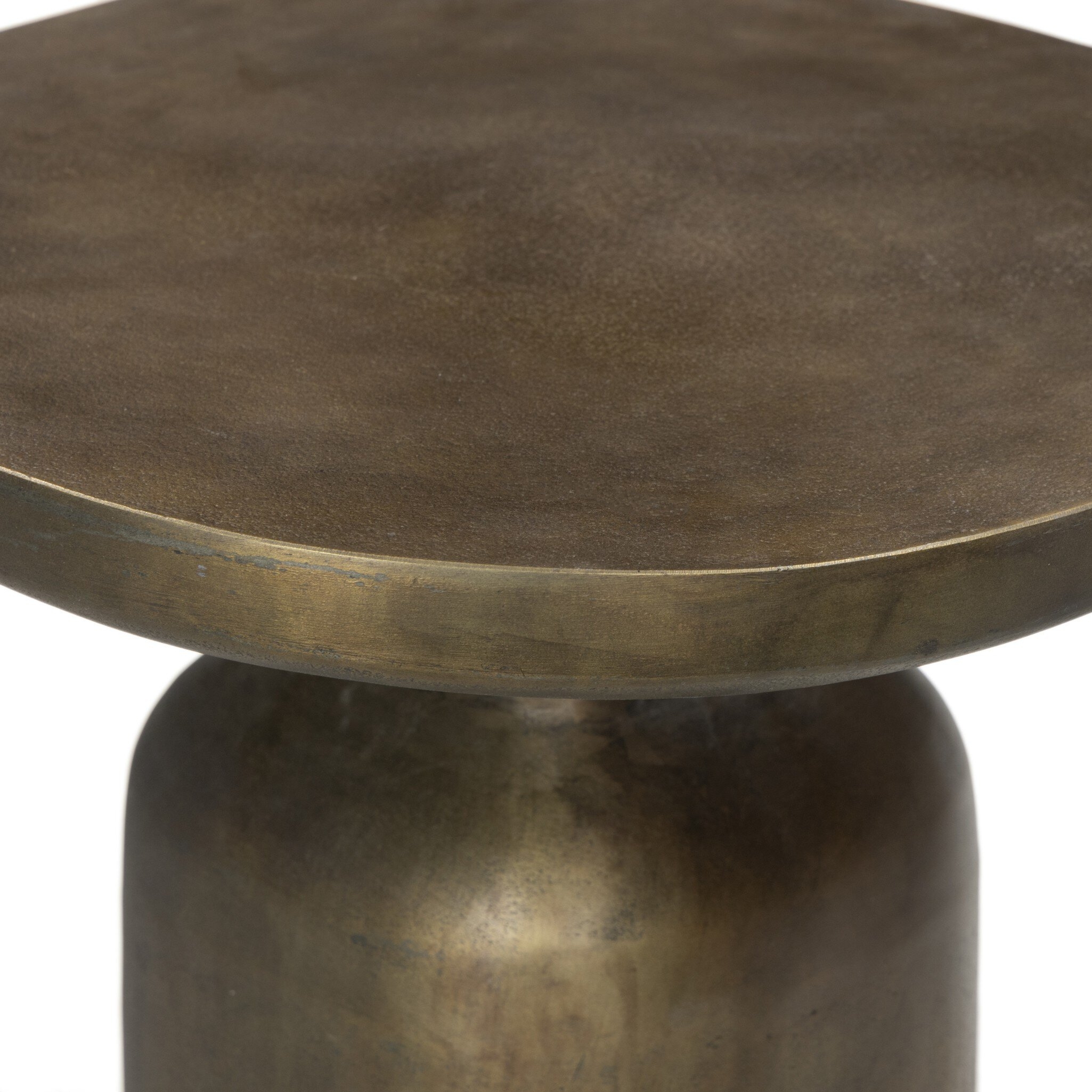 Odessa End Table - Textured Aged Brass - Image 4
