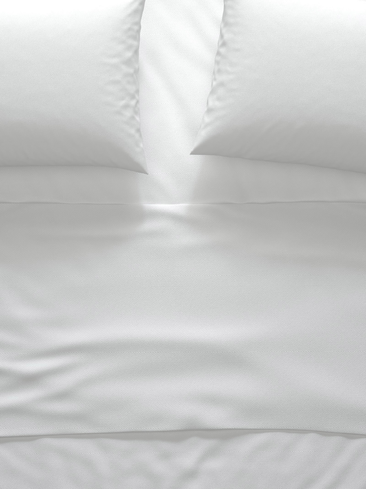 Organic Cotton Sheet Set, White, Twin - Image 0