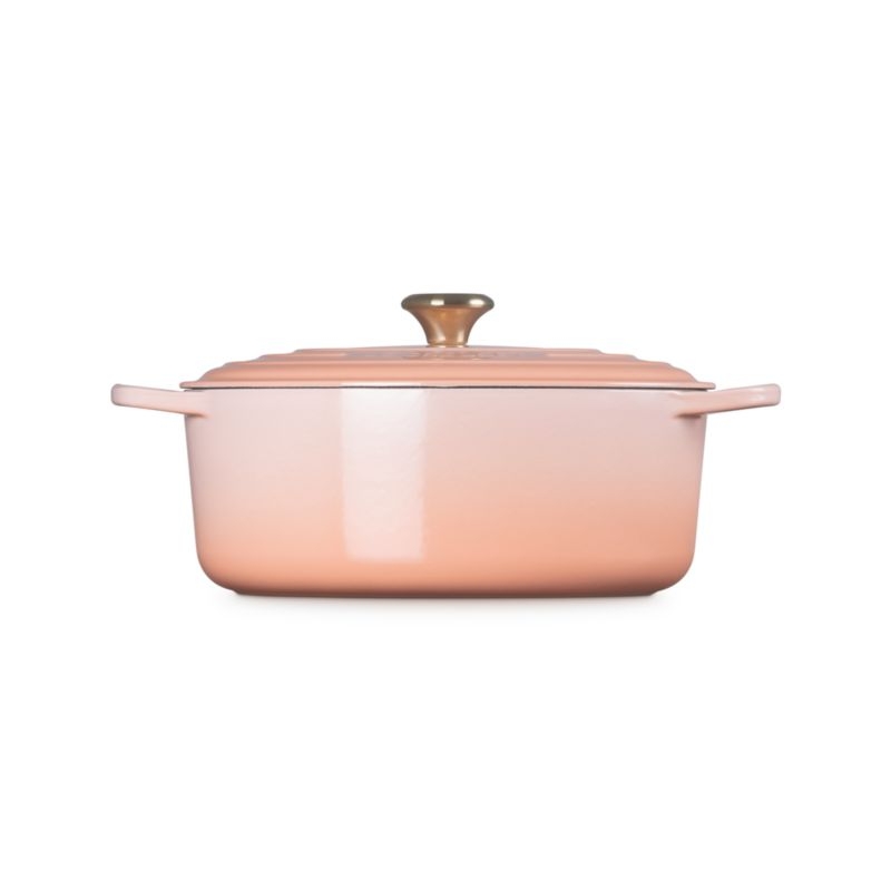 Le Creuset ® Signature 6.75-Qt. Peche Enameled Cast Iron Oval Dutch Oven - Image 6