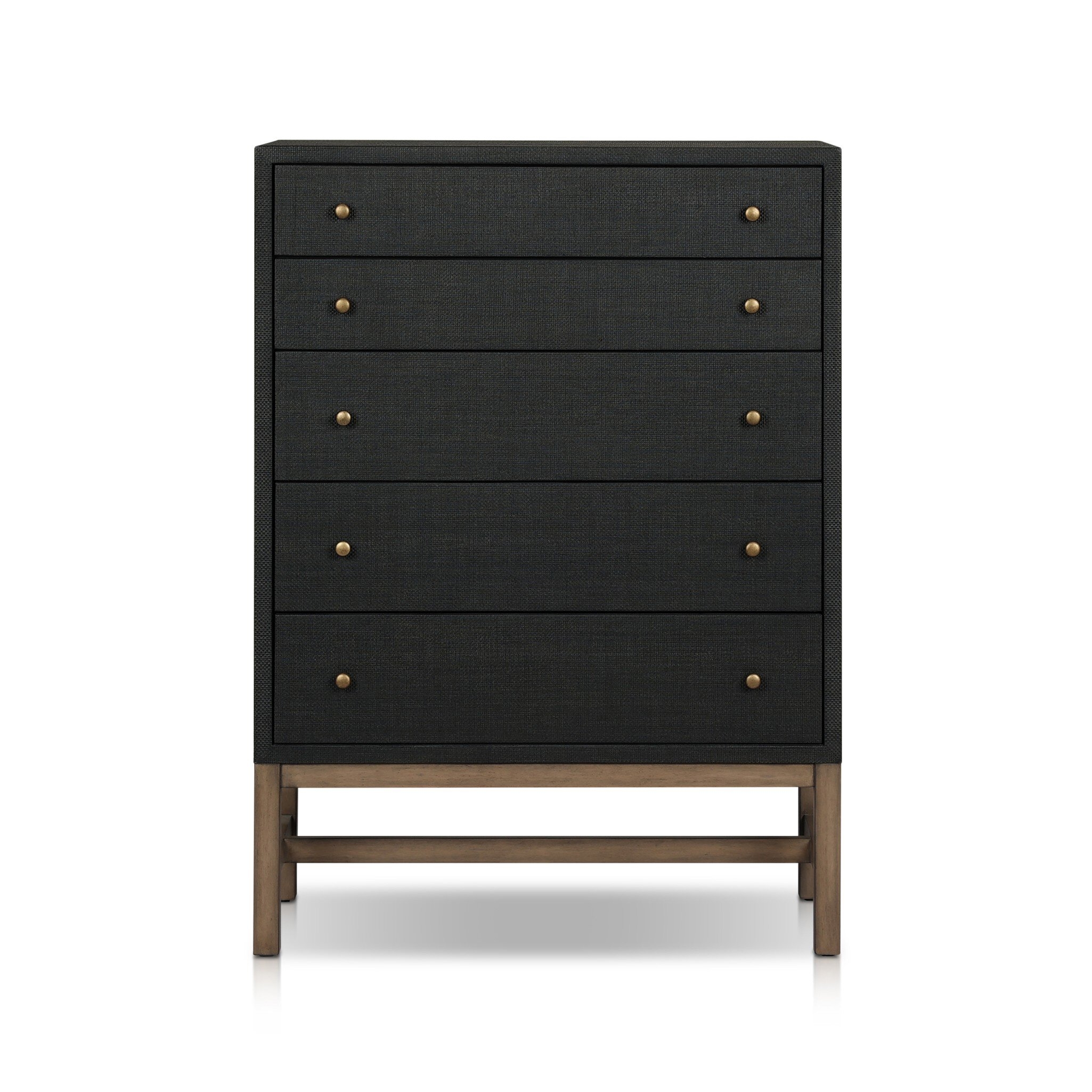 Fiona Tall Dresser - Black Raffia - Image 0