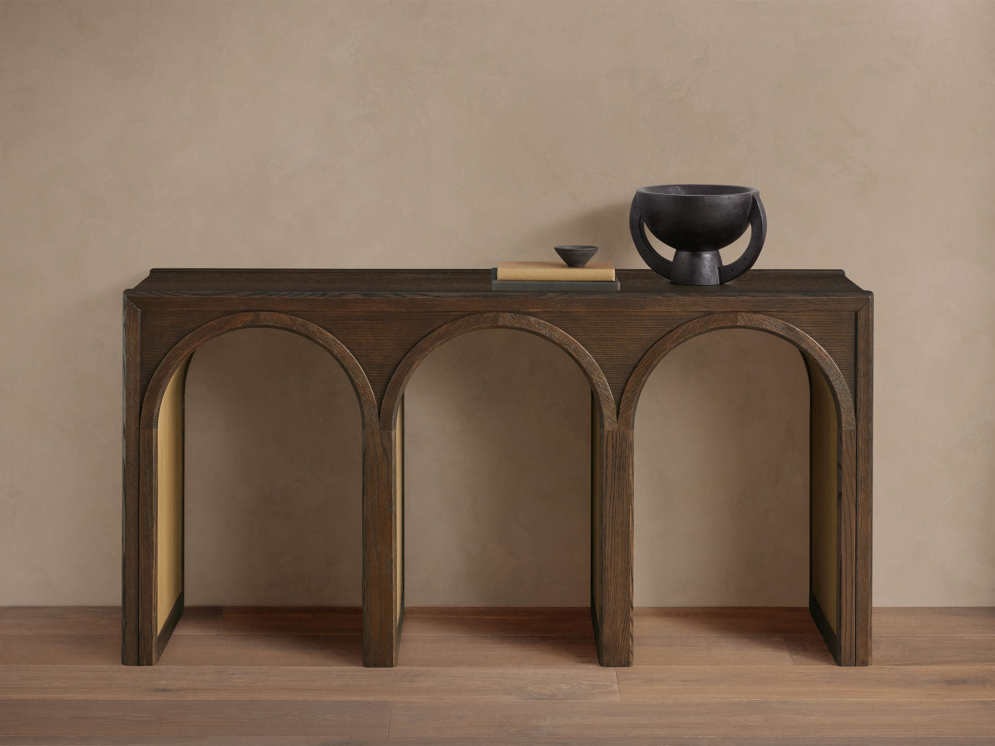 Hattie Console Table in Wood 60" Brown  Bahasa  - Image 0