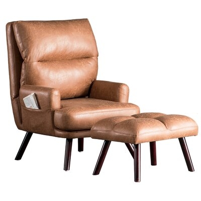 Adjustable Back Recliner Chair With Ottoman - Image 0