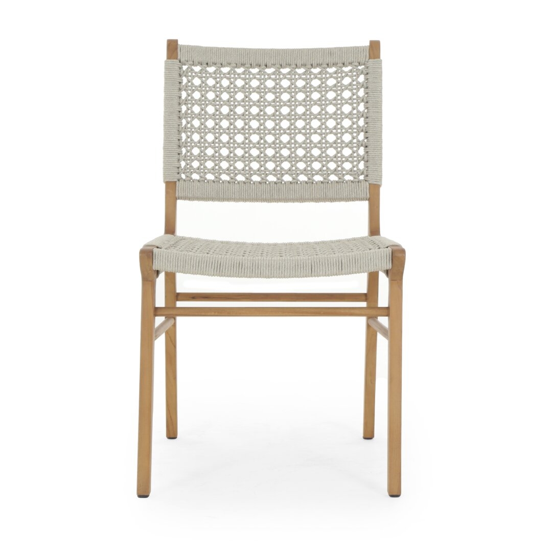 "Four Hands Delmar Outdoor Dining Chair-Natural" - Image 0