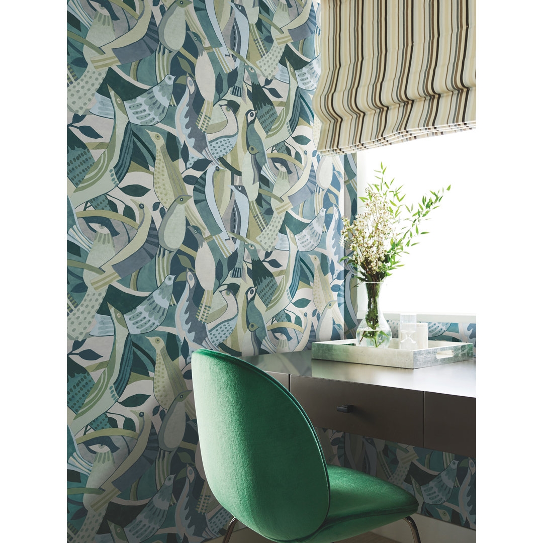 York Wallcoverings Fauvist Flock Wallpaper - Image 0