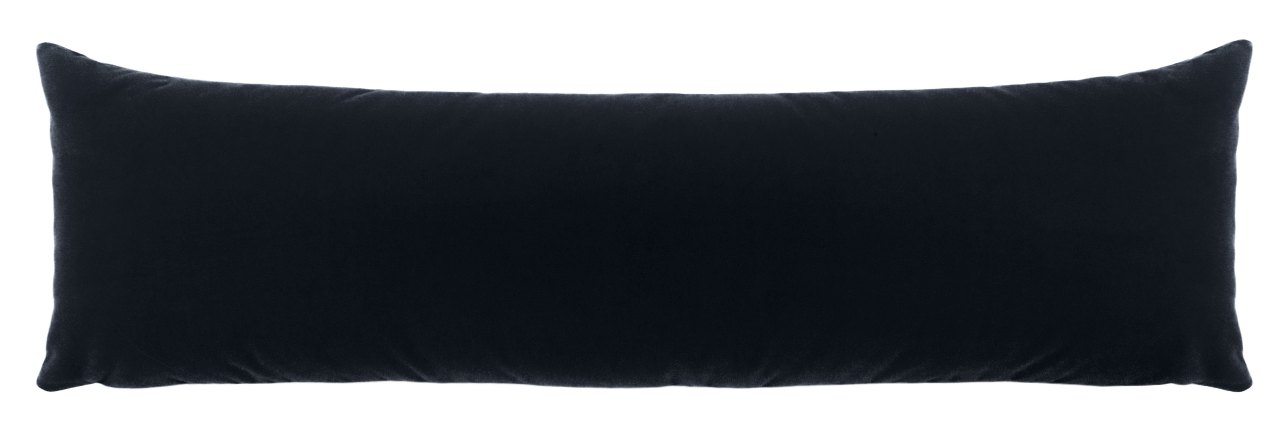 THE XL LUMBAR :: MOHAIR VELVET // GRAPHITE - 14" X 48" - Image 1