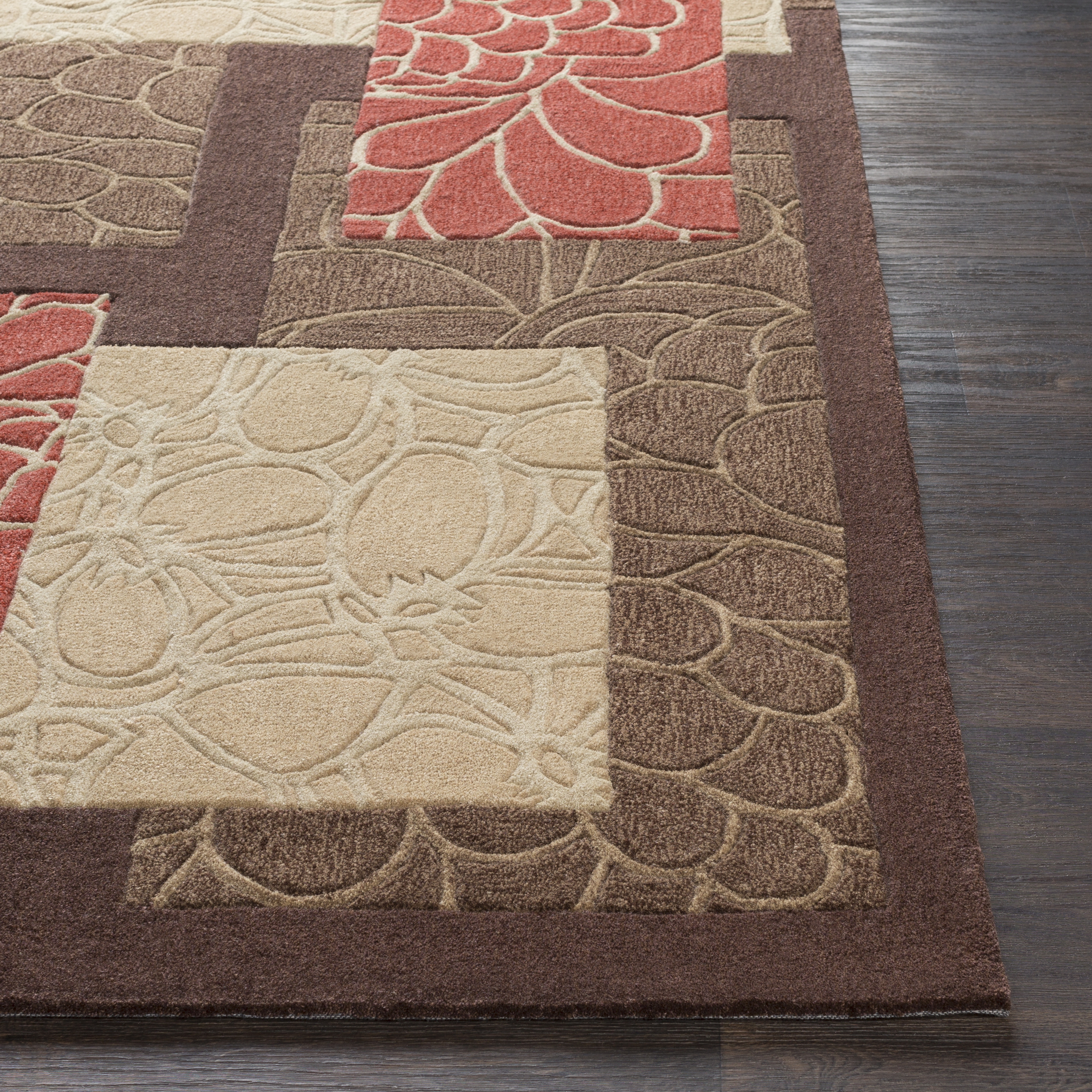 Cosmopolitan Brown Indoor 2'3" x 3' Handmade Rug - Image 2