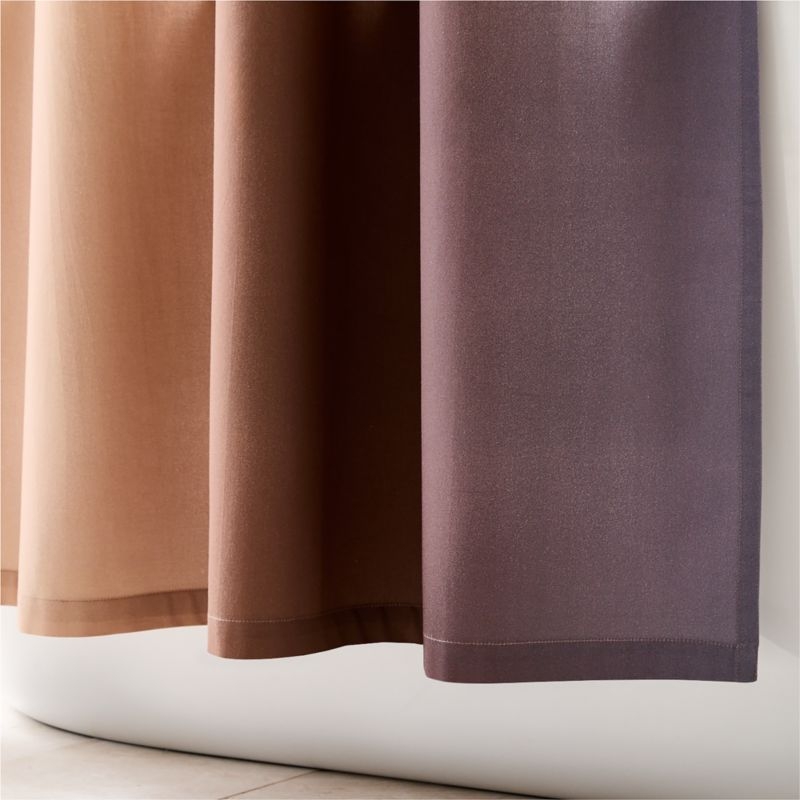 Ciel Organic Cotton Sateen Mauve Ombre Shower Curtain 72" - Image 1